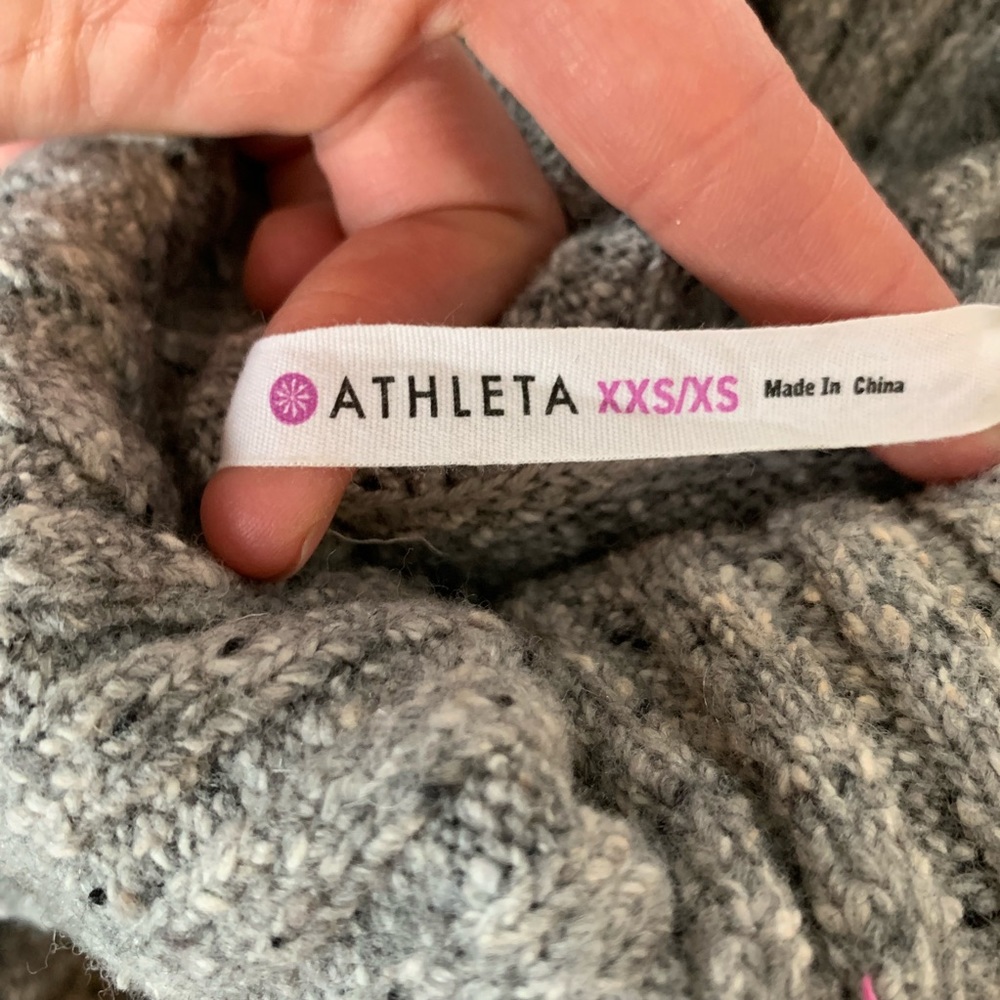 Athleta Sweater Poncho Women’s Size XXS/XS - Picture 4 of 6